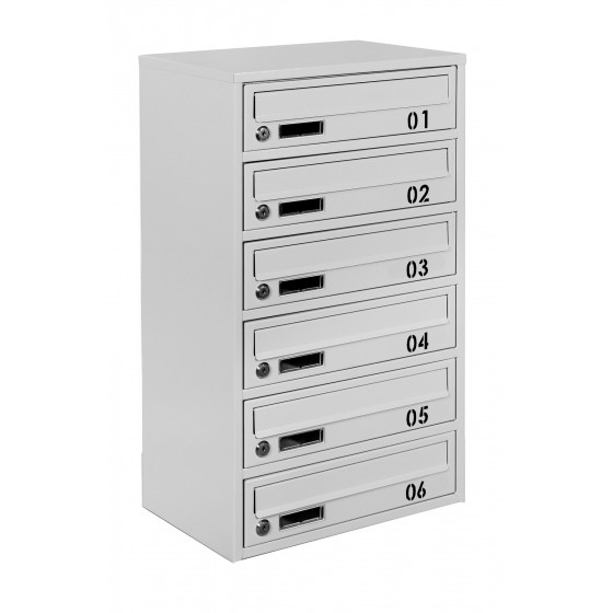 Multi mailboxes E2-B gray