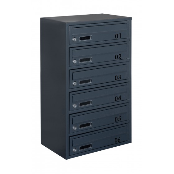 Multi mailboxes E2-B anthracite