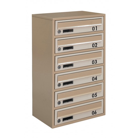 Multi mailboxes E2-B gray