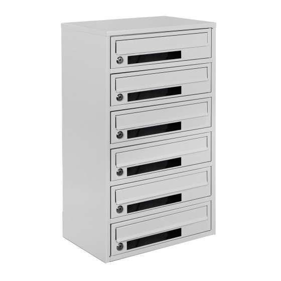 Multi mailboxes E2-C gray
