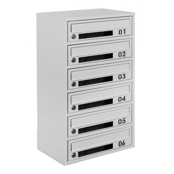 Multi mailboxes E2-D gray