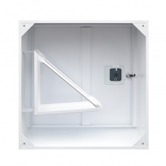 White metal cassette for fire hose (100x100x100)