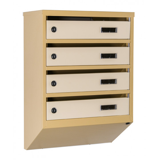 Mailbox for 4 apartments (YP-04-A beige)