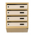 Mailbox for 4 apartments (YP-04-A beige)
