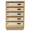Mailbox for 4 apartments (YP-04-A beige)