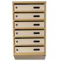 Mailbox for 6 apartments (YP-06-A beige)