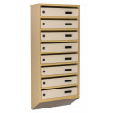 Mailbox for 8 apartments (YP-08-A beige)