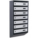 Mailbox for 7 apartments (YP-07-A black-gray)