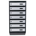 Mailbox for 7 apartments (YP-07-A black-gray)