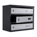Mailbox for 7 apartments (YP-07-A black-gray)