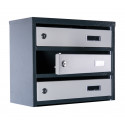 Mailbox for 9 apartments (YP-09-A anthracite-gray)