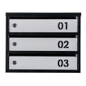Mailbox for 4 apartments (YP-04-B black-gray)