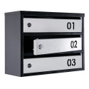 Mailbox for 5 apartments (YP-05-B black-gray)