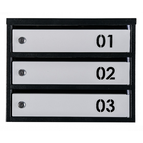Mailbox for 5 apartments (YP-05-B black-gray)