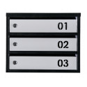 Mailbox for 6 apartments (YP-06-B black-gray)