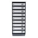 Ящик почтовый на 9 квартир (ЯП-09-B черно-серые)