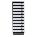 Ящик поштовий на 10 квартир (ЯП-10-B чорно-сірий)
