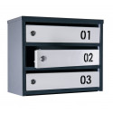 Mailbox for 4 apartments (YP-04-B anthracite-gray)