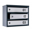 Mailbox for 5 apartments (YP-05-A anthracite-gray)