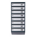Ящик почтовый на 8 квартир (ЯП-08-B антрацитово-серый)
