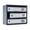 Mailbox for 8 apartments (YP-08-B anthracite-gray)