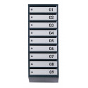 Ящик почтовый на 9 квартир (ЯП-09-B антрацитово-серый)