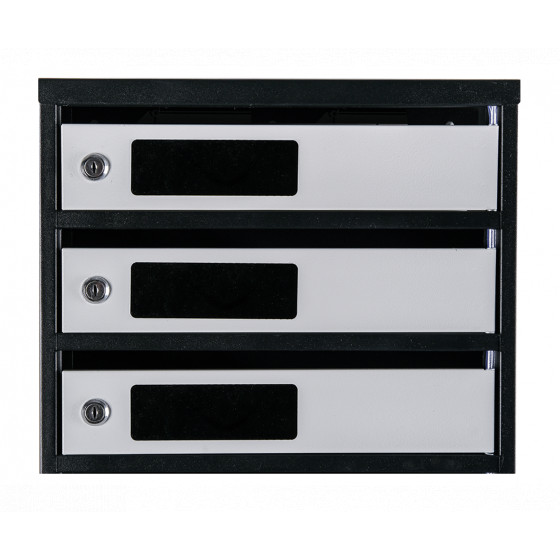 Mailbox for 4 apartments (YP-04-C black-gray)