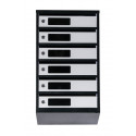 Mailbox for 6 apartments (YP-06-C black-gray)