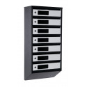 Mailbox for 7 apartments (YP-07-C black-gray)