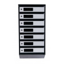 Mailbox for 7 apartments (YP-07-C black-gray)