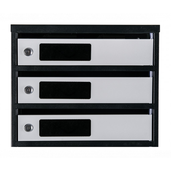 Mailbox for 7 apartments (YP-07-C black-gray)