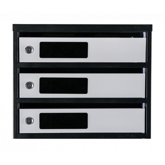 Mailbox for 8 apartments (YP-08-C black-gray)