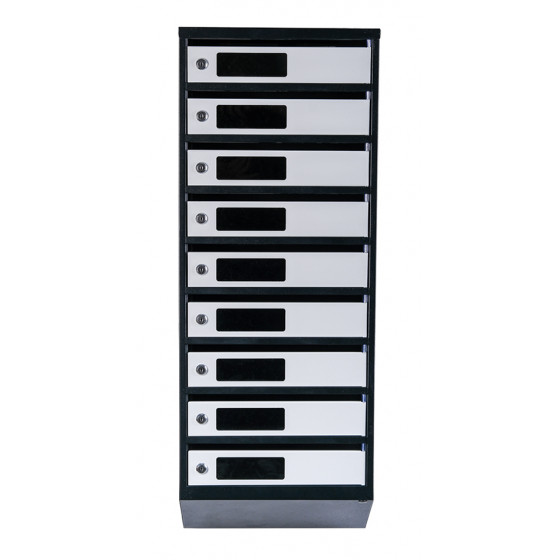 Mailbox for 9 apartments (YP-09-A black-gray)