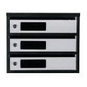 Mailbox for 9 apartments (YP-09-A black-gray)