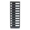 Mailbox for 10 apartments (YP-10-A black-gray)