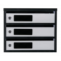 Mailbox for 10 apartments (YP-10-A black-gray)