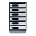 Mailbox for 6 apartments (YP-06-C anthracite-gray)