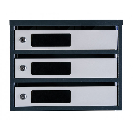 Mailbox for 6 apartments (YP-06-C anthracite-gray)