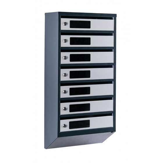 Mailbox for 7 apartments (YP-07-C anthracite-gray)