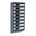 Ящик почтовый на 8 квартир (ЯП-08-C антрацитово-серый)