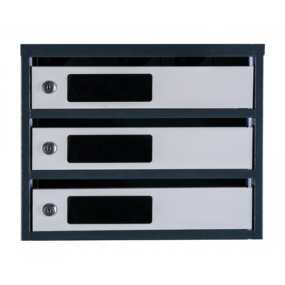 Mailbox for 8 apartments (YP-08-C anthracite-gray)