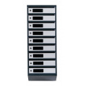 Mailbox for 9 apartments (YP-09-C anthracite-gray)