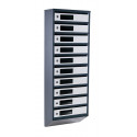 Mailbox for 10 apartments (YP-10-C anthracite-gray)