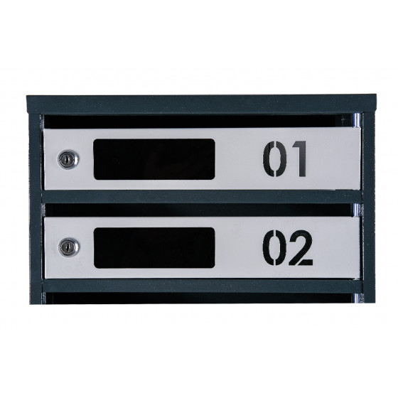 Mailbox for 4 apartments (YP-04-D anthracite-gray)