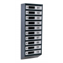Ящик почтовый на 10 квартир (ЯП-10-D антрацитово-серый)