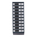 Ящик почтовый на 10 квартир (ЯП-10-D антрацитово-серый)