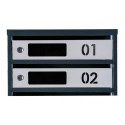 Mailbox for 10 apartments (YP-10-D anthracite-gray)