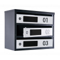 Mailbox for 6 apartments (YP-06-D black-gray)