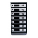 Mailbox for 7 apartments (YP-07-D black-gray)