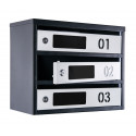 Mailbox for 7 apartments (YP-07-D black-gray)
